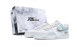 Кроссовки Nike Court Vision 1 Skateboarding Shoes Men Low-top Gray/Blue/White, синий/серый dh2987-101(team324-梦熠星河box) | blue/gray