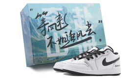 Баскетбольные кроссовки Air 1 Vintage Men Low-Top Black/White Jordan 553558-132(team44-黑白明星) | black/white