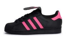 Кроссовки Adidas Superstar Series Skateboard Shoes Unisex Low-Top Black Pink eg4957