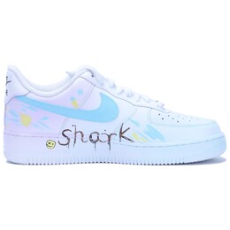 Мужские кроссовки для скейтбординга Nike Air Force 1, White cw2288-111（team130-vam微笑shark） | white