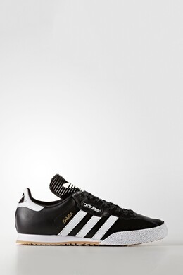 Белые замшевые спортивные кроссовки самба кроссовки Adidas, черный n38-752 | black/white
