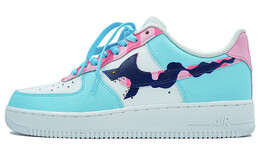 Кроссовки Nike Air Force 1 Skateboard Shoes Men Low-Top Blue Green cw2288-111(team陆-炫彩涂鸦改钩)