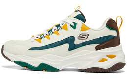 Кроссовки мужские D"Lites 4.0 Chunky с низким верхом белого/зеленого цвета Skechers 237224-wgr