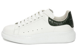 Кроссовки Alexander McQueen Oversized White Forest Green Embossed Croco 625162wiafx9448