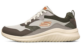 Мужские кроссовки Ultra Flex 2.0 Lifestyle с низким верхом, серо-коричневые/оранжевые Skechers 232207-tpor