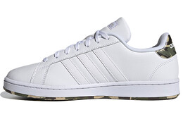 GRAND COURT Скейтбординг Кроссовки Мужские Низкие Белые/зеленые Adidas Neo fy8557