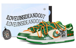 Кроссовки Nike Dunk Skateboard Shoes Men Low-Top Green/Orange/White dd1391-300