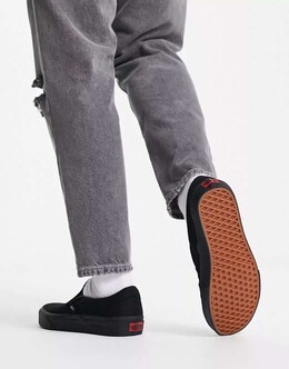 Черные кроссовки без шнуровки Vans Classic 117595532 | black