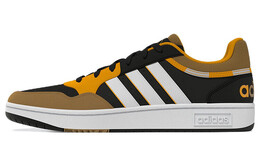 Кроссовки Adidas Neo Hoops 3.0 Skateboarding Unisex, черный/коричневый/желтый/белый gz9474