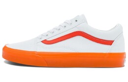 Кроссовки Vans Old Skool Casual Low Top Skate Shoes Small Orange Side Stripe Unisex 'White' vn0000sbz34
