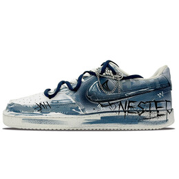 Кроссовки Nike Court Vision 1 Skateboarding Shoes Men Low-top Blue/gray/black, синий dh2987-101(team138-梦魇幽林） | peacock blue