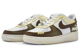 Кроссовки для скейтбординга Air Force 1 мужские, низкие, коричневые Nike cw2288-111(team80-男款酷guy)