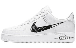 Кроссовки Nike Air Force 1 Low Sketch White Black cw7581-101