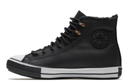 Кеды Converse Chuck Taylor All Star Winter Hi Sherpa Leather Black 165936c