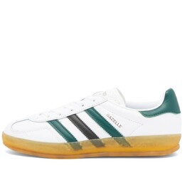Кеды Adidas Gazelle Indoor, белый/темно-зеленый/коричневый ie2957 | ftwr white, collegiate green & core black
