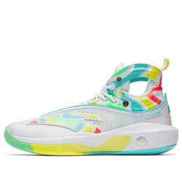 Кроссовки клэй томпсон 8 Anta, белый 112241101-8 | white/green/yellow/red