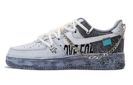 Кроссовки Nike Air Force 1 Skateboard Shoes Men Low-Top Gray Black cw2288-111