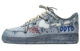 Мужские кроссовки для скейтбординга Nike Air Force 1, Серый cw2288-111(team35-男款浸染水泥墙涂鸦) | gray