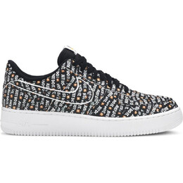 Кроссовки Nike Air Force 1 Low '07 LV8 'Just Do It', черный/мультиколор ao6296-001