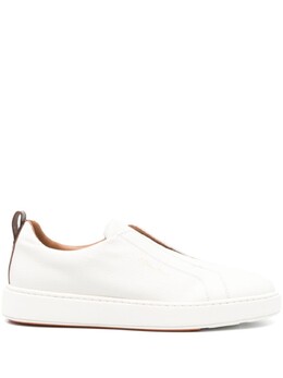 Santoni кроссовки с логотипом, нейтральный цвет mbcd21995bartlld | нейтральный цвет