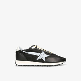 Кроссовки marathon runner с низким берцем из кожи и сетки Golden Goose, черный r04283223 | blk/white