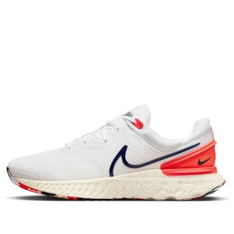 Кроссовки react miler 3 'white bright crimson' Nike, белый dd0490-103 | white/bright crimson/sail/obsidian