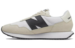 Кроссовки унисекс спортивная New Balance 237, бежевый/черный ms237cb | white beige