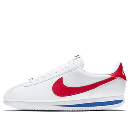 Кроссовки cortez basic Nike, белый 819719-103 | white/varsity royal/varsity red