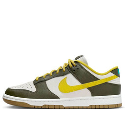 Кроссовки данки низкие ретро prm Nike, хаки fv3629-371 | cargo khaki/vivid sulfur/summit white/clear jade