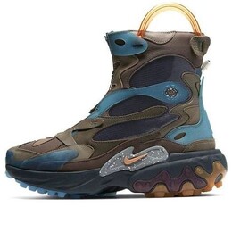 Кроссовки Undercover x React Boot Nike, коричневый cj6971-200 | brown/blue/yellow
