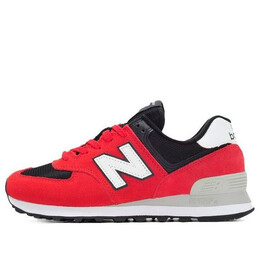 Кроссовки 574 серии красные New Balance, красный ml574rr2 | red/black/white