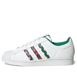 Кроссовки craig & karl x superstar Adidas, белый gx7991 | white/green/blue