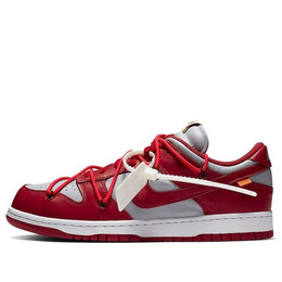 Кроссовки x off white dunk low Nike, красный ct0856-600 | red/white/gray