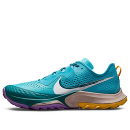 Кроссовки air zoom terra kiger 7 Nike, синий cw6062-400 | blue/yellow/purple