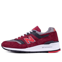 Кроссовки 997 New Balance, серый m997crg | gray/purplered