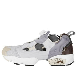 Кроссовки instapump fury x garbstore Reebok, серый v61151 | snow grey/grey/wht/blue