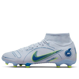 Кроссовки mercurial superfly 8 academy mg Nike, серый dj2873-054 | gray/light blue/yellow/blue