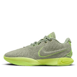 Кроссовки леброн 21 Nike, зеленый fv2345-302 | oil green/vapor green/sanddrift/light silver/metallic pewter