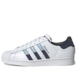 Кроссовки суперзвезда обувь Adidas, белый hq2207 | cloud white / blue navy / light blue
