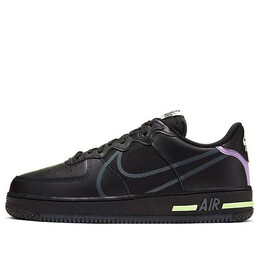Кроссовки air force 1 реагировать Nike, черный cd4366-001 | black/grey
