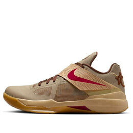 Кроссовки кд 4 Nike, хаки fj4189-200 | khaki/noble red/sesame/cacao wow/gum yellow