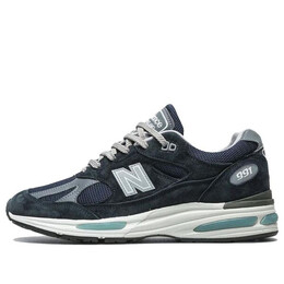 Кроссовки 991v2 сделано в Англии New Balance, синий u991nv2 | dark navy/smoked pearl/silver