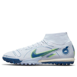 Кроссовки mercurial superfly 8 академия tf Nike, серый dj2878-054 | gray/light blue/yellow/blue