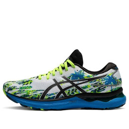 Кроссовки гель нимбус 24 Asics, белый/синий 1011b454-100 | white/blue