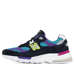 Кроссовки ycmc x 992 сделано в сша New Balance, черный m992yc | black/purple/blue/white/gray/pink
