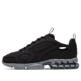 Кроссовки x stussy air zoom spiridon в клетке 2 Nike, черный cq5486-001 | black/cool grey