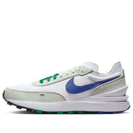 Кроссовки вафли один se Nike, белый fb8902-100 | white/light silver/malachite/deep royal blue