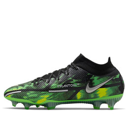 Кроссовки фантом gt2 elite df fg Nike, черный dm0731-003 | black/green