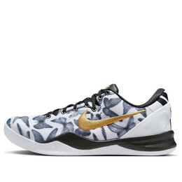 Кроссовки kobe 8 protro Nike, белый fv6325-100 | white/metallic gold/black