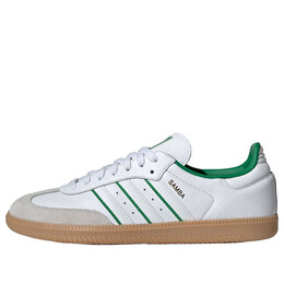 Кроссовки самба ог Adidas, белый ji2044 | cloud white/crystal white/green